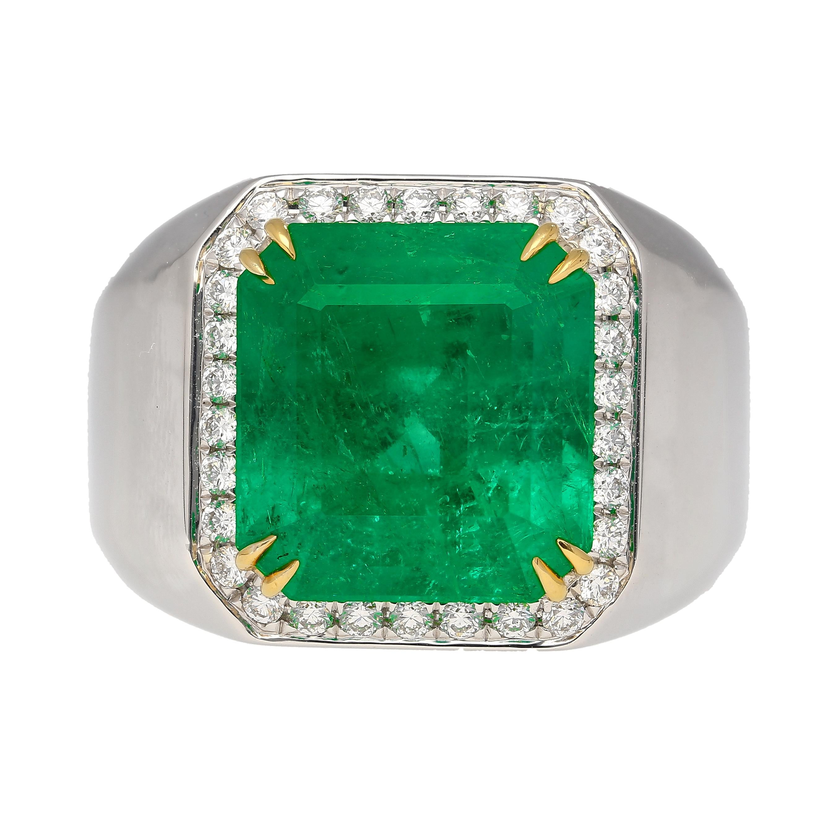 Mens Emerald Ring