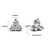 0.20 Carat Round Cut Prong Set Trillium Diamond in 14K White Gold Stud Earrings