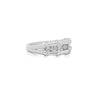 0.5 Carat Round Diamond Bamboo Style Platinum Channel Set Band Ring