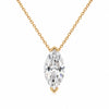 1-3 Carat Marquise Diamond Sliding Solitaire Pendant Necklace