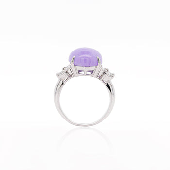 12.86 Carat Lavender A Jade & Diamond Platinum Cocktail Ring – Assay Jewelers