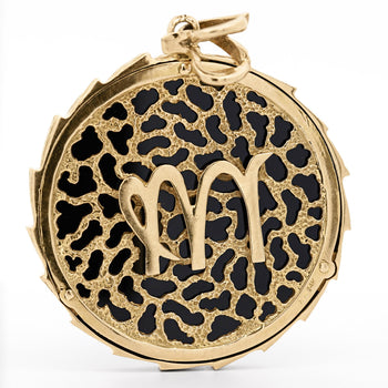 14K Gold Christian Medallion "Cupid" and Black Onyx Medallion Pendant – Assay Jewelers