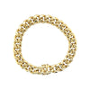 14K Gold Flat Cuban Link Chain Bracelet With Box Closure | 11.15MM - 9 Inch