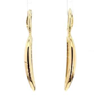 14K Gold Open Twisted Drop Earrings With Diamond Pave - Made in Italy – Assay Jewelers