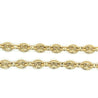 14K Gold Puff Anchor Mariner 5.5 MM Chain Link Necklace | 18-20 inch