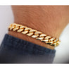 14K Solid Gold Miami Cuban Link Chain Bracelet 4-21.5MM 6-10