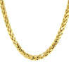 14K Yellow Gold Franco Spiga Link Necklace 4.8MM 18-20 Inches