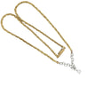 18K Gold Diamond Cluster Wheat Chain Necklace 16.5"