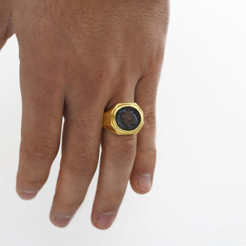 18K Gold Early Christian Roman Biblical Coin Men's Ring – Assay Jewelers