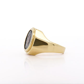 18K Gold Early Christian Roman Biblical Coin Men's Ring – Assay Jewelers