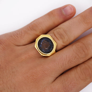 18K Gold Early Christian Roman Biblical Coin Men's Ring – Assay Jewelers