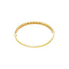 18K Gold and Round Pink Diamond Pave Set Bangle Bracelet