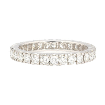 1.14 CTTW Natural Round Diamond Wedding Band Ring in 18K White Gold Size 7 – Assay Jewelers