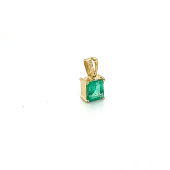 1.20 Carat Colombian Emerald Solitaire Pendant Necklace in 18K Gold – Assay Jewelers