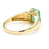 1.60 Carat Emerald & Diamond 14K Gold Classic Set Ring