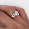 1.95 Carat Faint Brown, White, & Black Diamonds Men's Ring