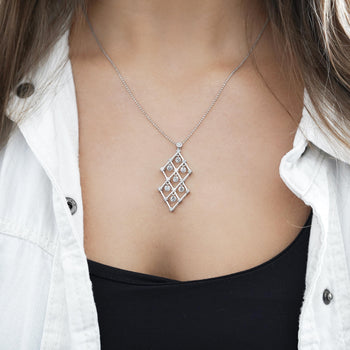 2 Carat tw Diamond Dangling Platinum Pendant Necklace – Assay Jewelers