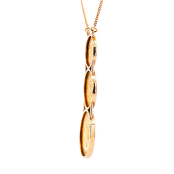 22k Gold USA Peso Coin Bezel Graduating Pendant Necklace - 20, 10, 5 Peso – Assay Jewelers