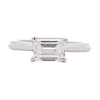 2.05 Carat F/VS1 Emerald Cut Lab Grown Diamond in 14K White Gold East West Ring