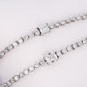 2.4 Carat Round &amp; Baguette Lab Grown Diamond Tennis Bracelet