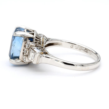 2.51 Carat Oval Blue Sapphire & Mixed Diamond Platinum Filigree Ring – Assay Jewelers