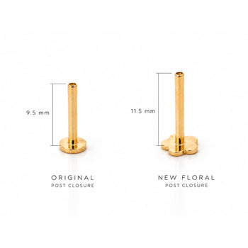 2mm Diamond in 14K Gold Flat Back Stud Earring – Assay Jewelers