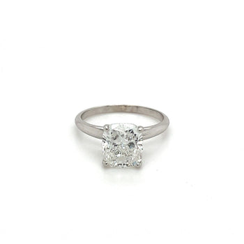 2.79 Carat Lab Grown Diamond Engagement Ring in 14K White Gold Solitaire 4-Prong Setting – Assay Jewelers