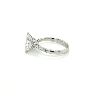 2.82 Carat Radiant Cut Lab Grown Diamond Ring in 18K White Gold IGI Certified – Assay Jewelers