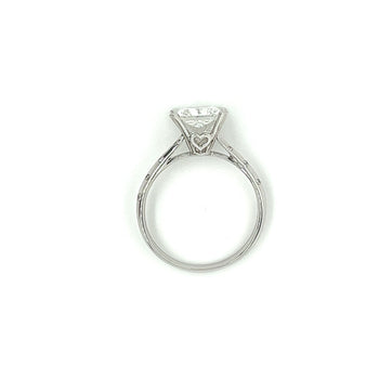2.82 Carat Radiant Cut Lab Grown Diamond Ring in 18K White Gold IGI Certified – Assay Jewelers