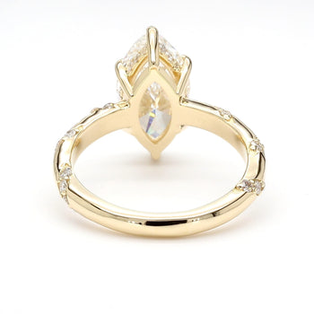 3 Carat Marquise Lab Diamond Pave Twist Shank IGI Certified Engagement Ring – Assay Jewelers