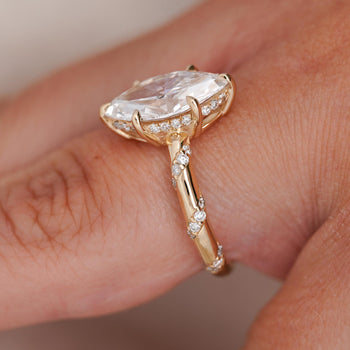 3 Carat Marquise Lab Diamond Pave Twist Shank IGI Certified Engagement Ring – Assay Jewelers