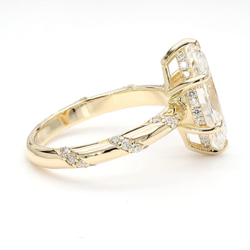 3 Carat Marquise Lab Diamond Pave Twist Shank IGI Certified Engagement Ring – Assay Jewelers