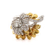 33 Carat Total David Webb Signed Detachable Brooch In Platinum and 18K Gold