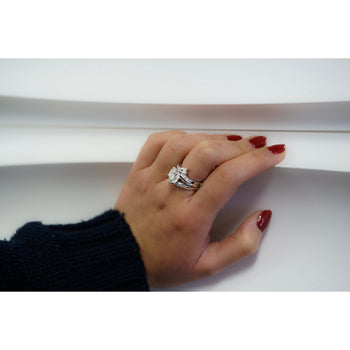 3.03 Carat Old-European Cut IGI Certified CVD Lab Diamond Solitaire Ring and Diamond Jacket Engagement Ring – Assay Jewelers