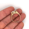 3.35 Carat Solitaire Lab Grown Diamond Mens Ring In 14K Yellow Gold