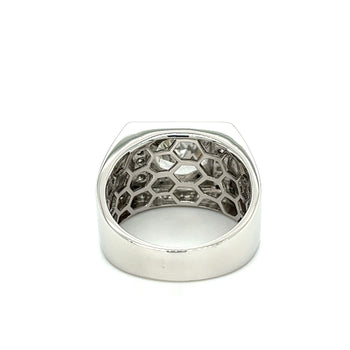 3.41 Carat Lab Diamond Mens Cluster Ring in 18K White Gold – Assay Jewelers
