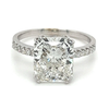 4.15 Carat Elongated Radiant Cut Lab Grown Diamond Ring | IGI Certified G/VS1