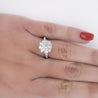 5.58ct G/I1 Round Diamond Baguette Side Stones Engagement Ring