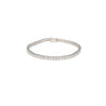 6 Carat Diamond Princess Cut Diamond Half Bezel Channel Tennis Bracelet