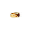 6.04 Carat Cushion Cut No Heat Burma Origin Spinel in Vintage 14K Gold Ring