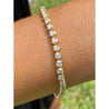 6.75 inch and 14k solid gold Tennis bracelet with 4.50 carats in Natural Diamond