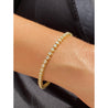 6.75 inch and 14k solid gold Tennis bracelet with 4.50 carats in Natural Diamond