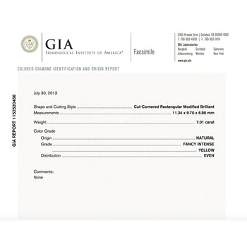 7 Carat Fancy Intense Yellow Radiant Cut Diamond and Diamond Halo Ring | GIA Certified – Assay Jewelers