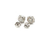 7.03 Carat Total Lab Grown CVD Diamond Martini Stud Earrings in 14K White Gold