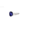 7.19 Carat Color Changing No Heat Ceylon Sapphire and Diamond Ring