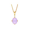 86.44ct Purple Jadeite Jade Diamond Gold Necklace Earring Set