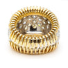 8.5 Carat Diamond Pave Set 18K Gold Vintage Dome Band Ring