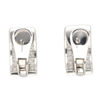 8.82 CTTW Boucles d’oreilles à clip en diamant naturel taille princesse en or blanc 18K – Assay Jewelers