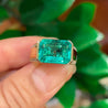 AGL Cert 5.21 Carat Colombian Emerald East-West 18K Gold Unisex Ring