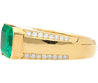 AGL Cert 5.21 Carat Colombian Emerald East-West 18K Gold Unisex Ring